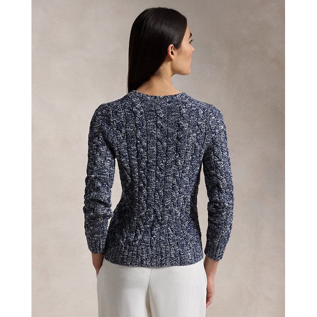 RALPH LAUREN Cable-Knit Ragg Cotton Crewneck Jumper