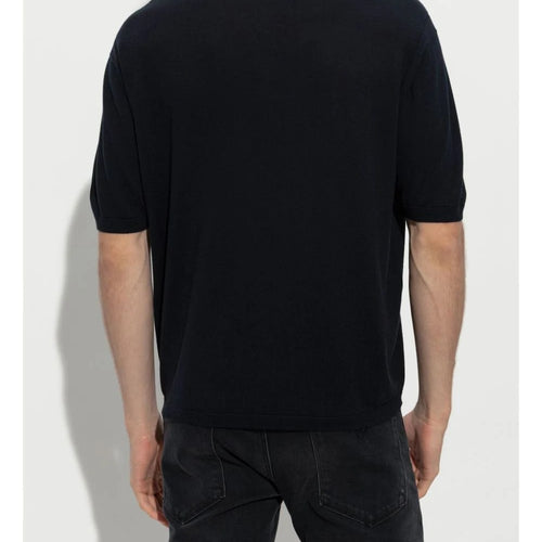 Load image into Gallery viewer, EMPORIO ARMANI ASV Lyocell blend and virgin wool zip-up polo-shirt collar jumper
