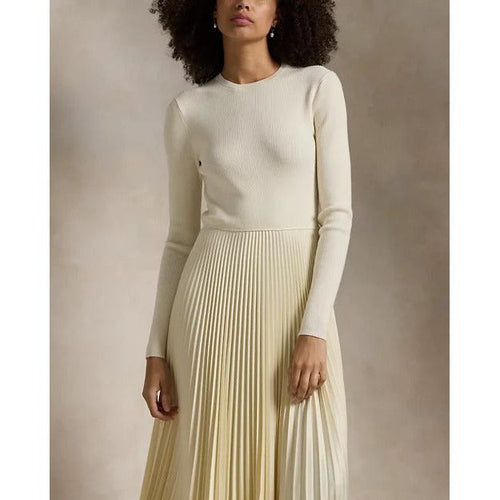 Load image into Gallery viewer, RALPH LAUREN Jumper-Bodice Long-Sleeve Dress
