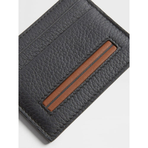 Load image into Gallery viewer, ZEGNA BLACK DEERSKIN CARD CASE
