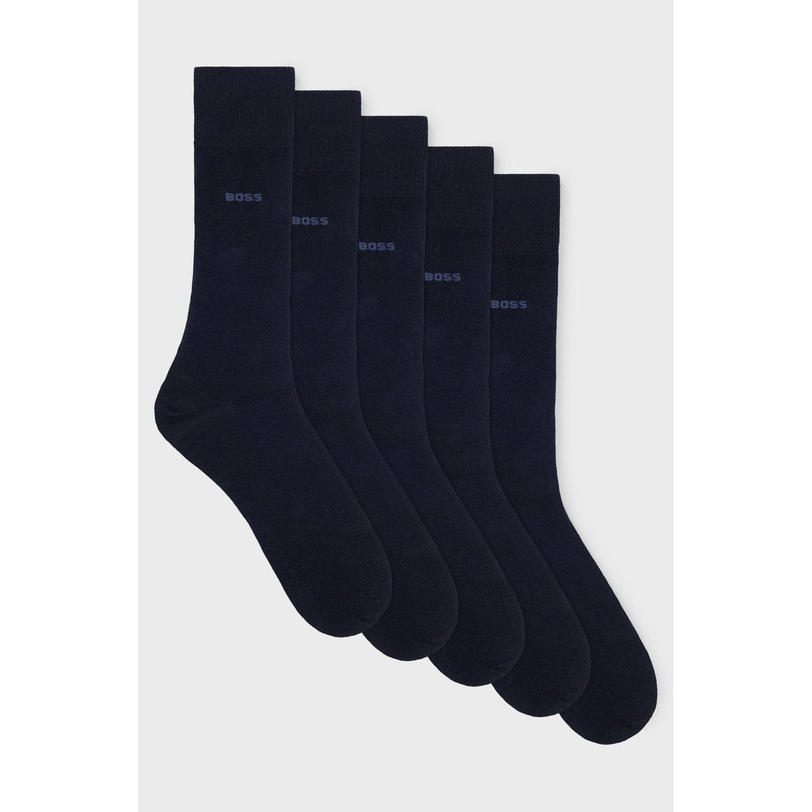 BOSS FIVE-PACK OF COTTON-BLEND REGULAR-LENGTH SOCKS