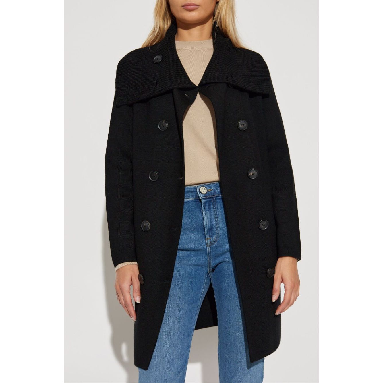 EMPORIO ARMANI double-breasted wool coat