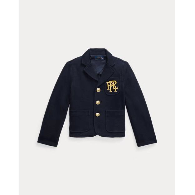 RALPH LAUREN Logo Double-Knit Blazer