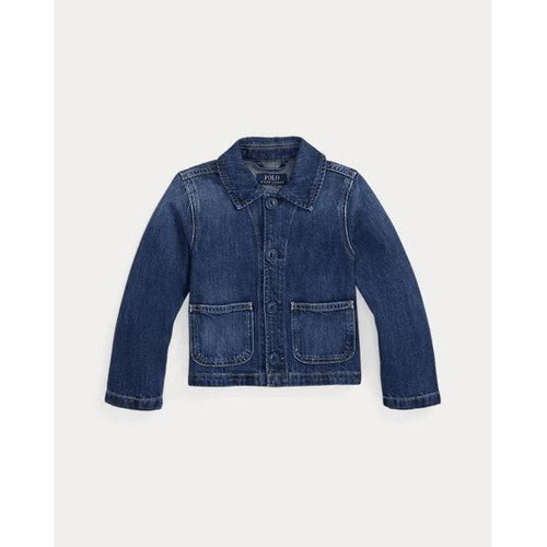 Load image into Gallery viewer, RALPH LAUREN Logo Cotton Denim Boxy Jacket
