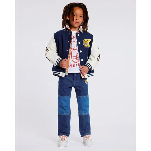 Load image into Gallery viewer, KENZO KIDS &#39;CAMPUS&#39; EMBROIDERED BOMBER JACKET - Yooto
