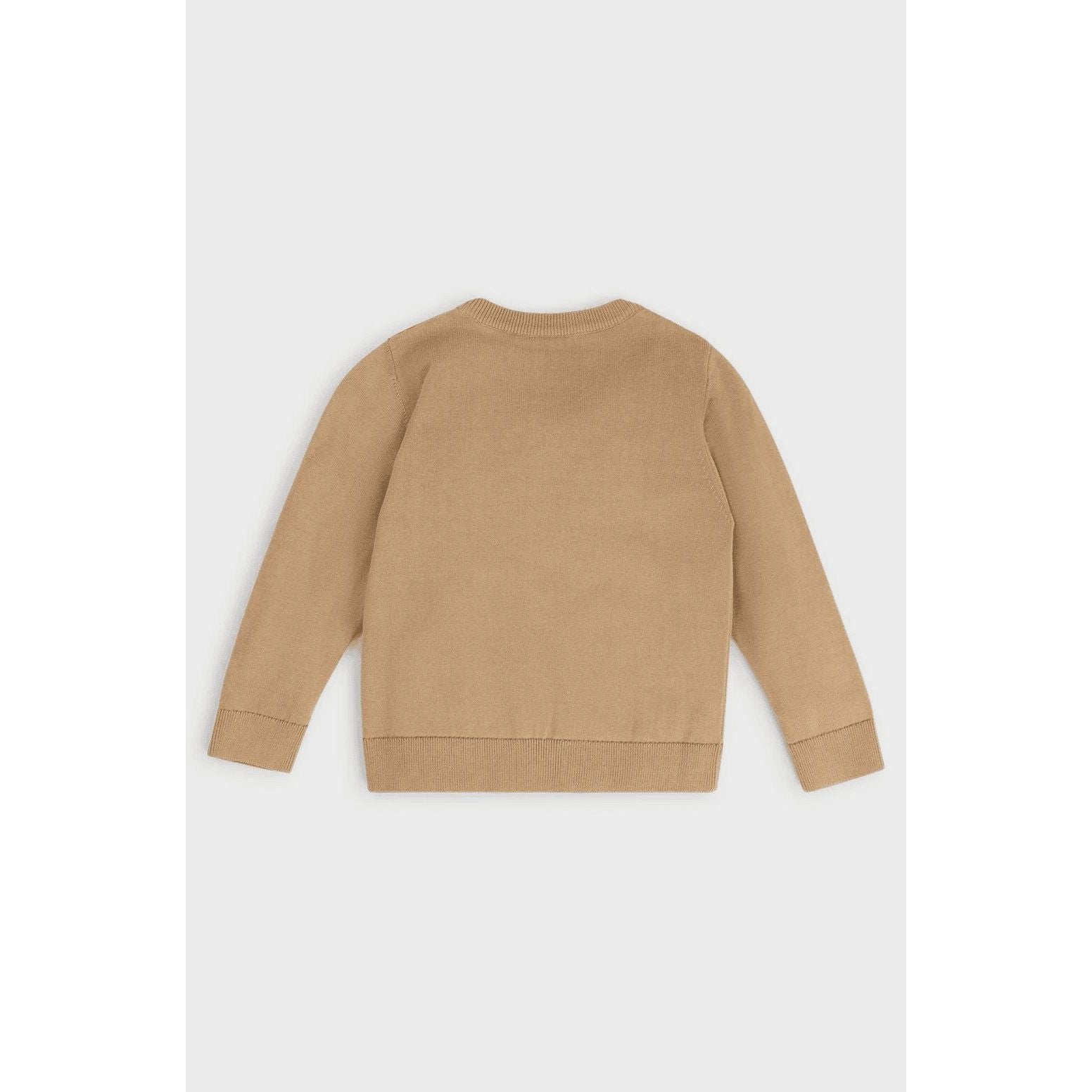 BOSS KIDS' SWEATER IN COTTON WITH EMBOSSED LOGO