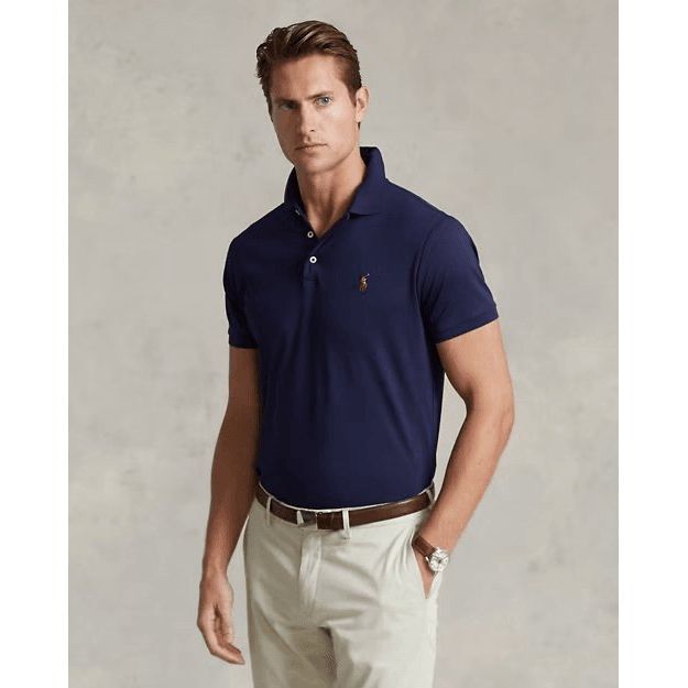 RALPH LAUREN Custom Slim Fit Soft Cotton Polo Shirt