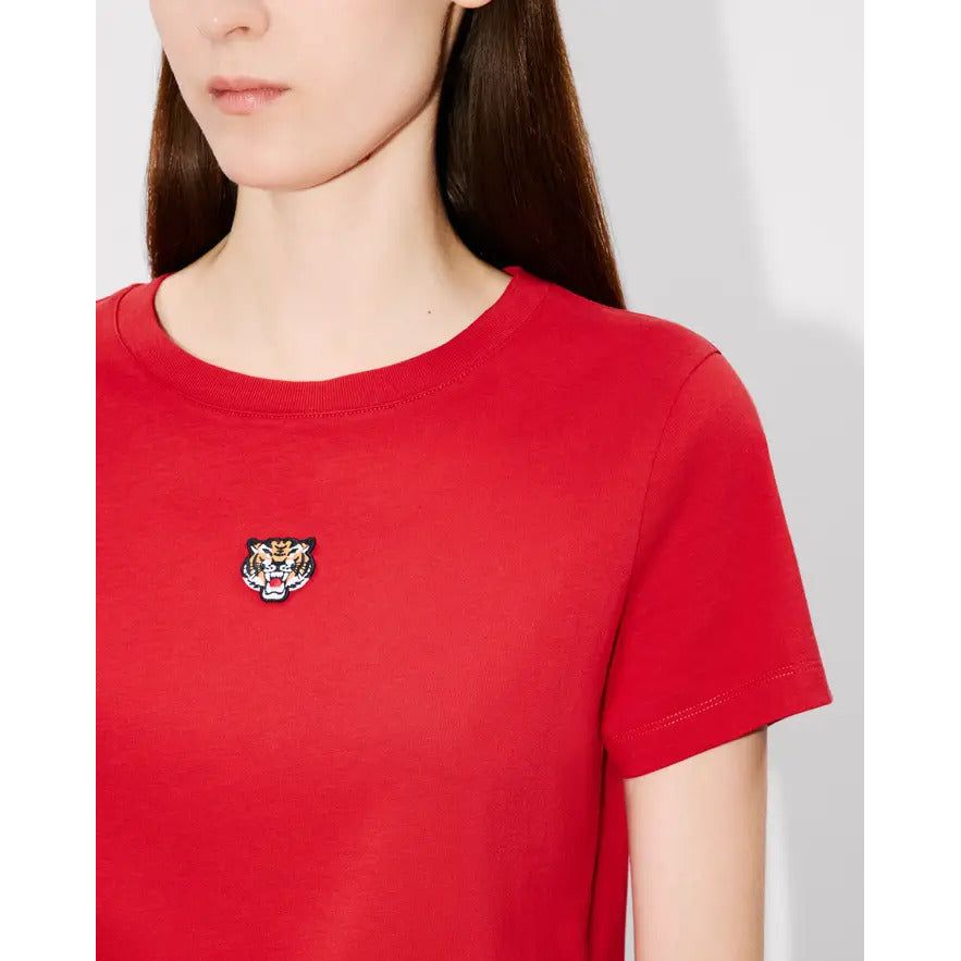 KENZO 'LUCKY TIGER' EMBROIDERED T-SHIRT