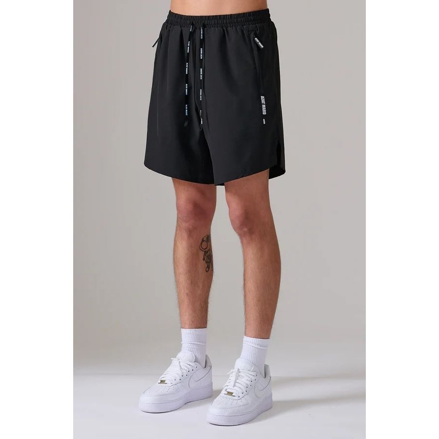 AZAT MARD BLACK ACTIVEWEAR SHORTS - Yooto