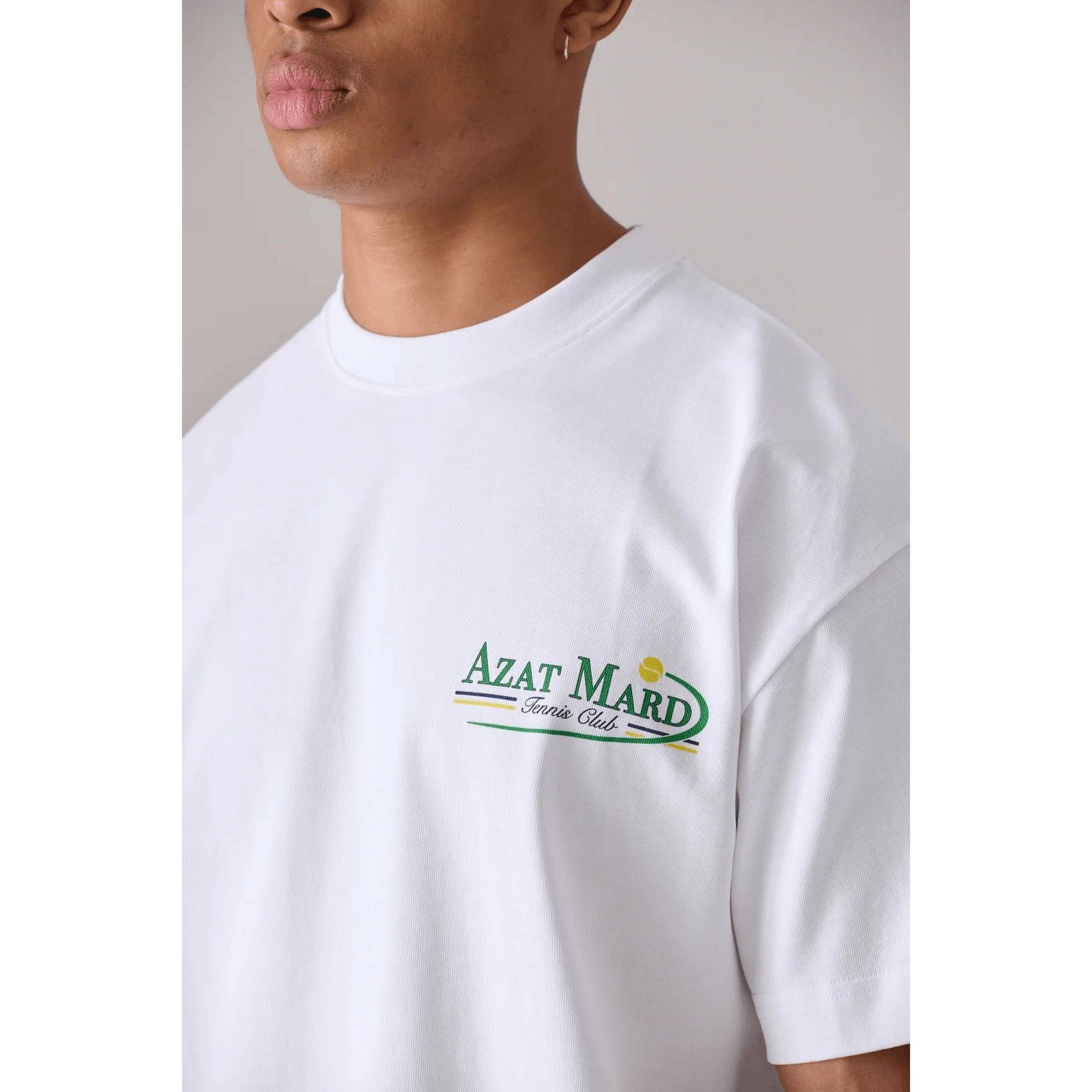 AZAT MARD WHITE TENNIS CLUB T-SHIRT