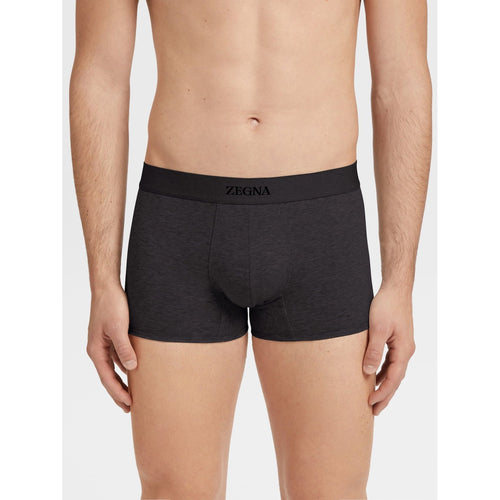 Load image into Gallery viewer, ZEGNA Black Cotton Trunks
