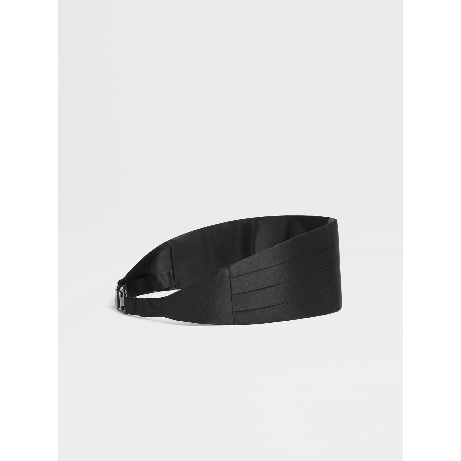 ZEGNA BLACK SILK CUMMERBUND