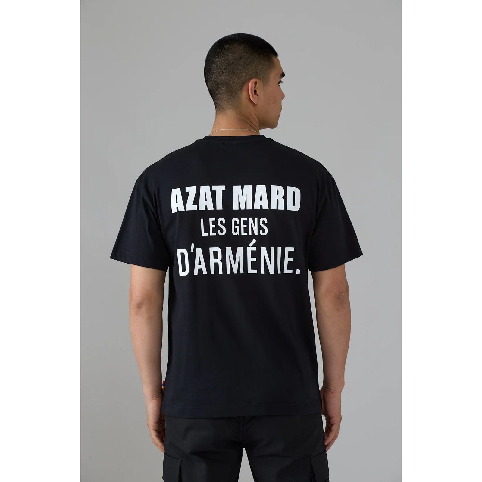 AZAT MARD LES GENS WHITE/BLACK T-SHIRT