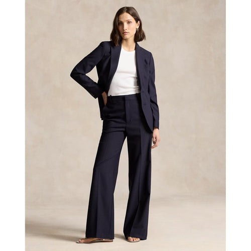 Load image into Gallery viewer, RALPH LAUREN Stretch Wool Faille Wide-Leg Trouser
