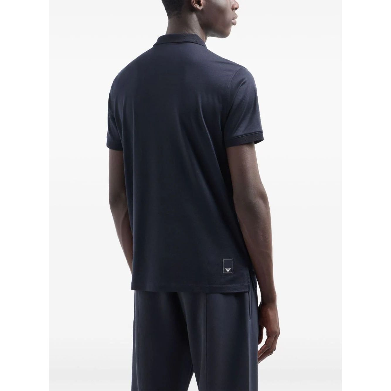 EMPORIO ARMANI rubberised-logo polo shirt