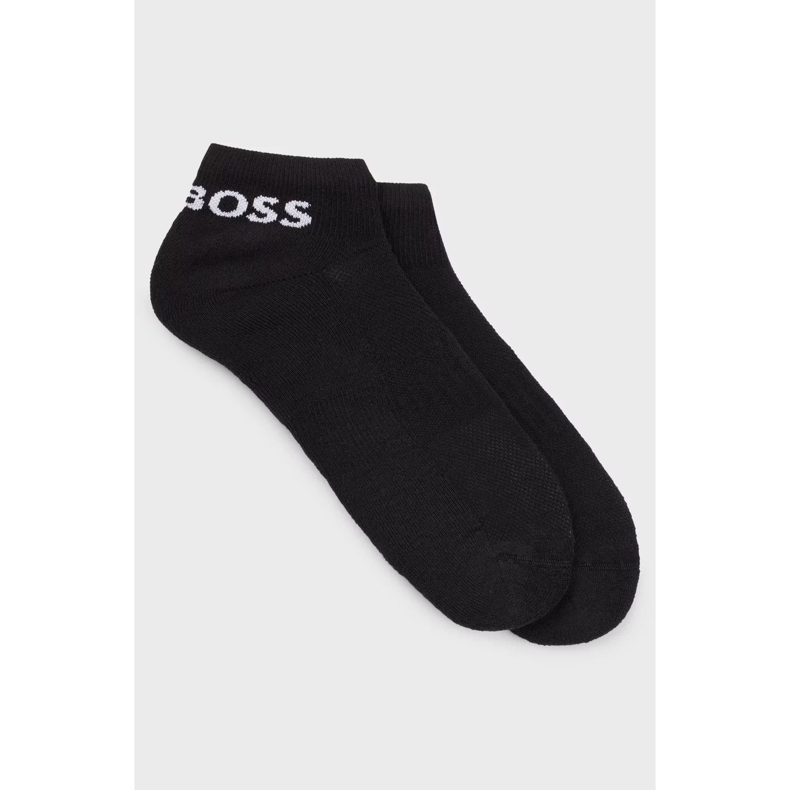 BOSS TWO-PACK OF ANKLE-LENGTH SOCKS IN STRETCH FABRIC