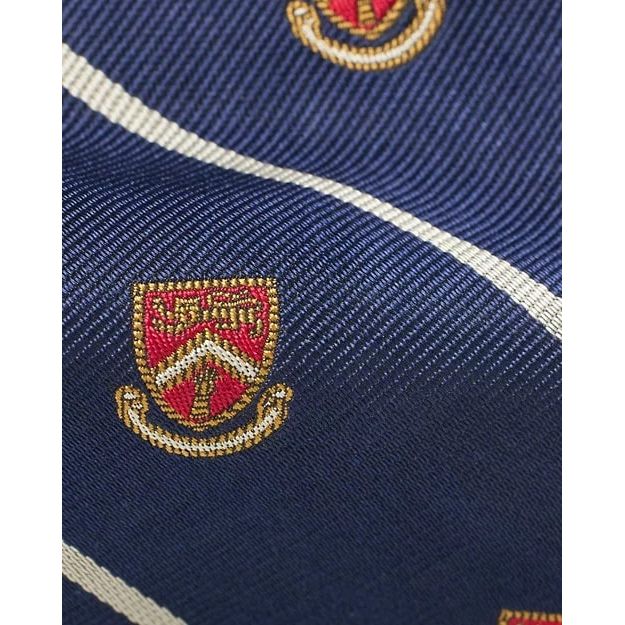 RALPH LAUREN Striped Silk Repp Club Tie