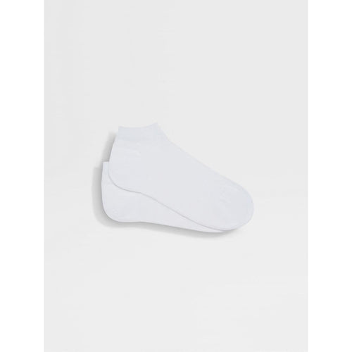 Load image into Gallery viewer, ZEGNA WHITE COTTON BLEND SOCKS
