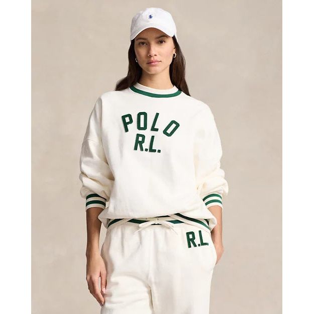 RALPH LAUREN Logo Fleece Pullover