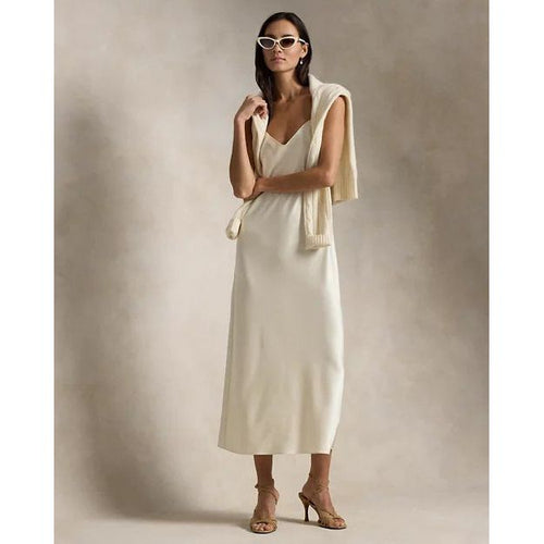 Load image into Gallery viewer, RALPH LAUREN Satin Midi Slip Dress
