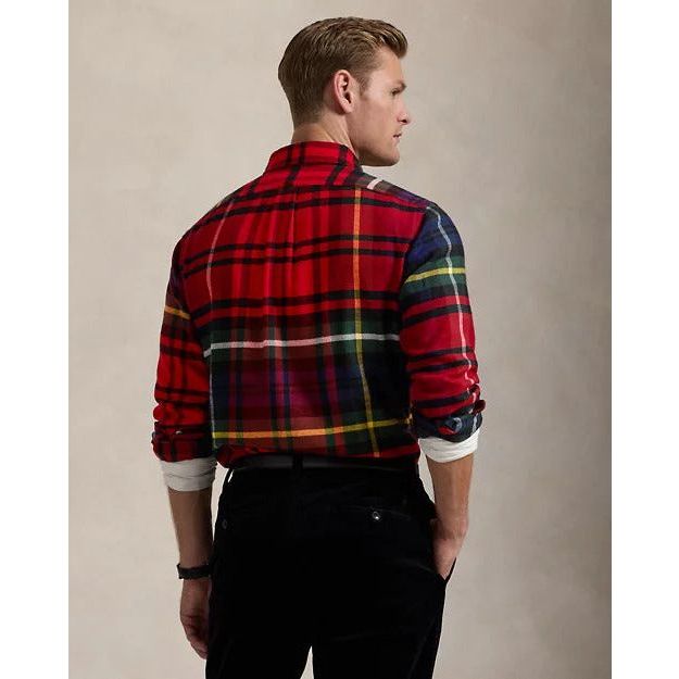 RALPH LAUREN Classic Fit Plaid Flannel Shirt