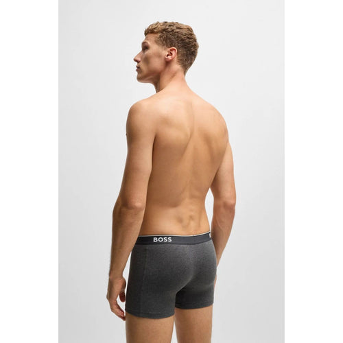 Load image into Gallery viewer, BOSS THREE-PACK OF STRETCH-COTTON BOXER BRIEFS WITH LOGOS
