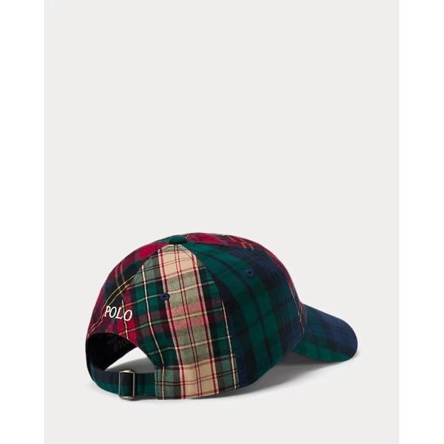 RALPH LAUREN Plaid Oxford Ball Cap