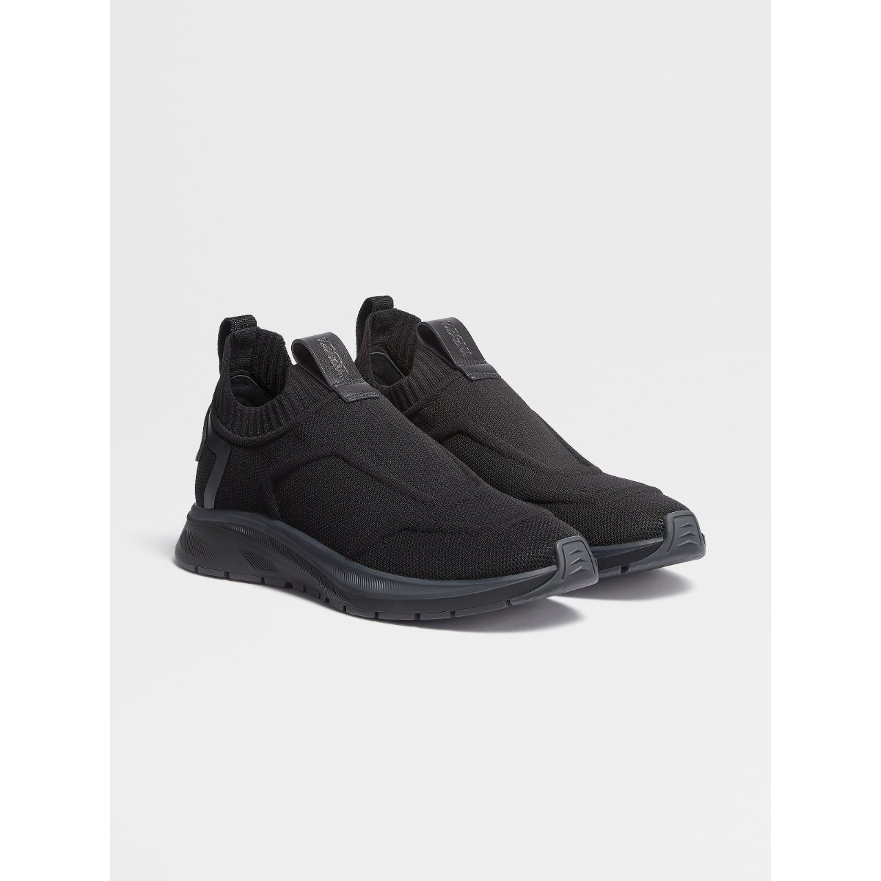 ZEGNA Black Techmerino™ Sock Slip-on Sneakers