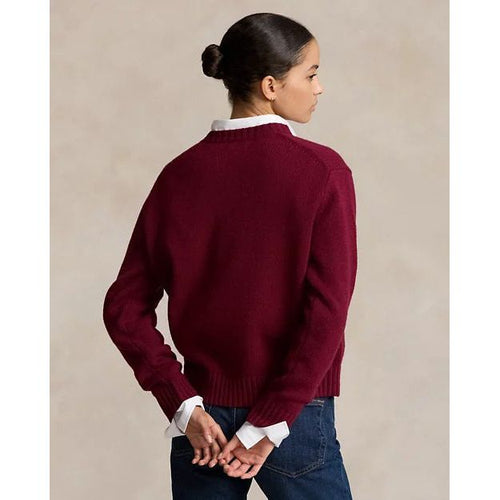 Load image into Gallery viewer, RALPH LAUREN Logo Crest Wool Crewneck Jumper
