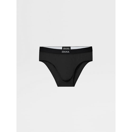 Load image into Gallery viewer, ZEGNA BLACK STRETCH COTTON MIDI BRIEF
