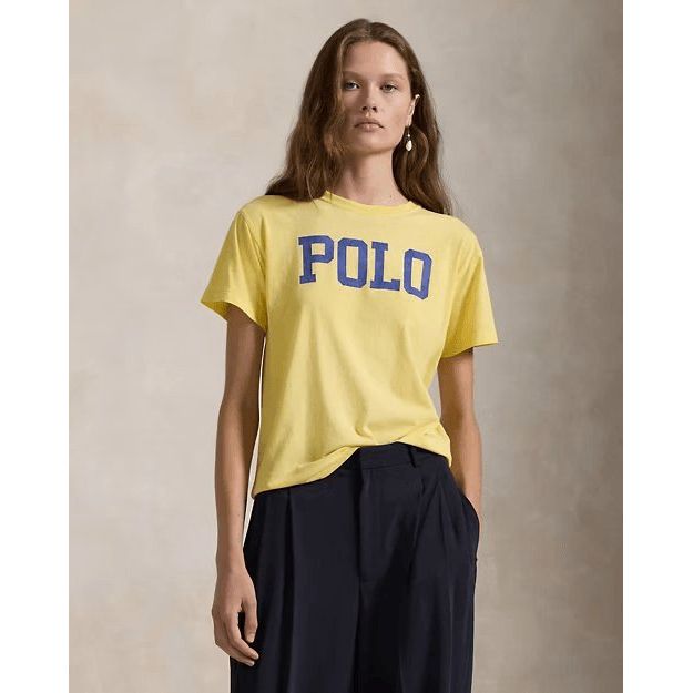 RALPH LAUREN Logo Cotton Jersey Crewneck Tee