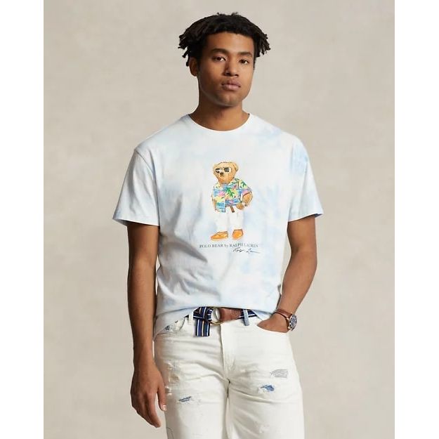 POLO RALPH LAUREN CLASSIC FIT POLO BEAR TIE-DYE T-SHIRT - Yooto