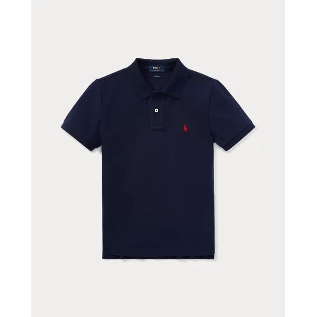 RALPH LAUREN Slim Fit Cotton Mesh Polo Shirt