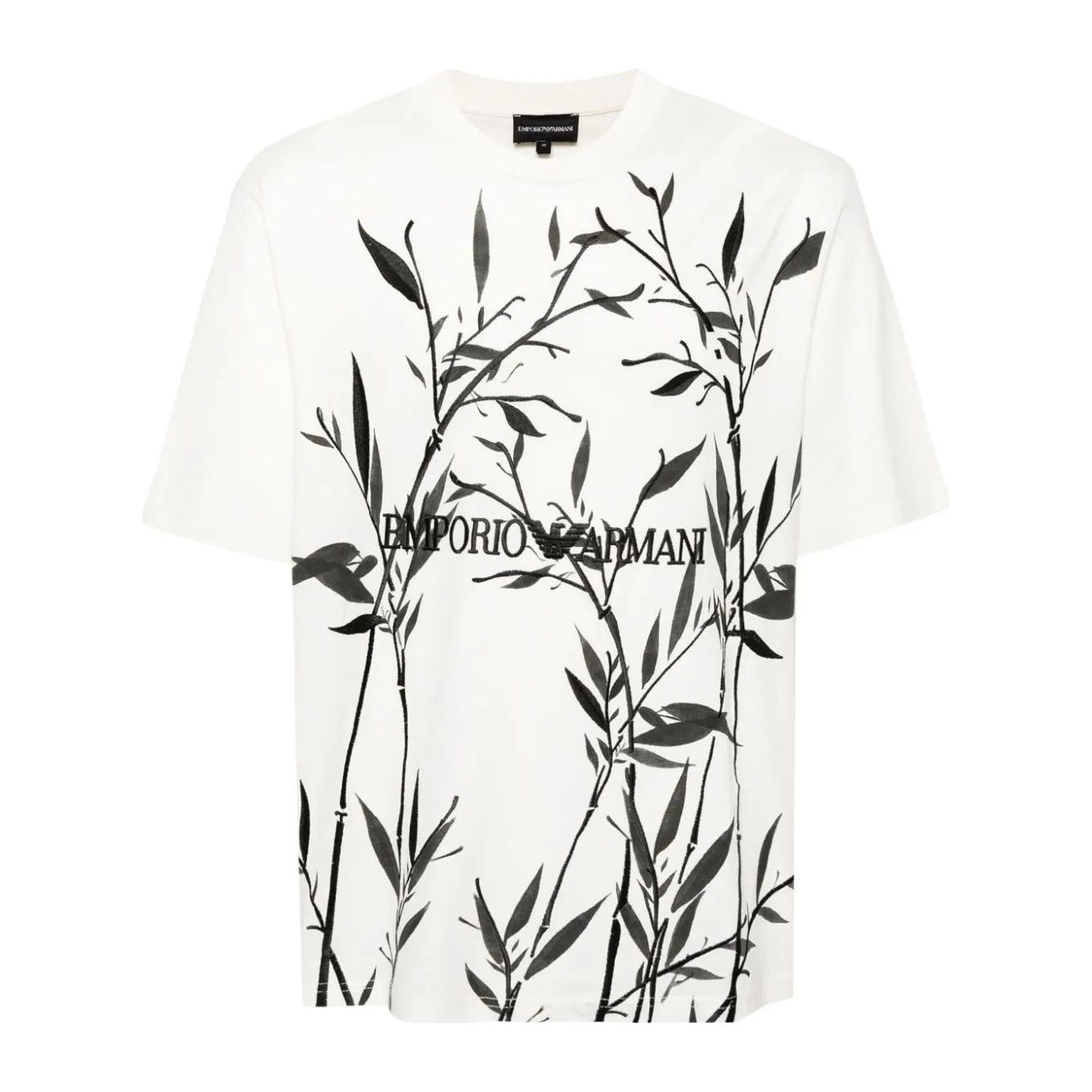 EMPORIO ARMANI LOGO-EMBROIDERED T-SHIRT - Yooto