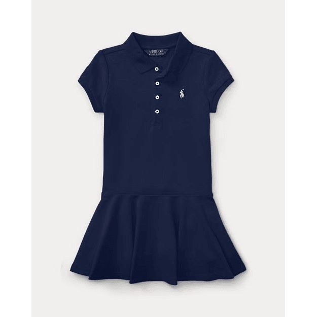 RALPH LAUREN Stretch Mesh Polo Dress