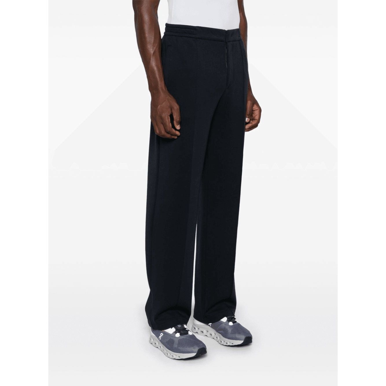 EMPORIO ARMANI raised-seam jersey track pants