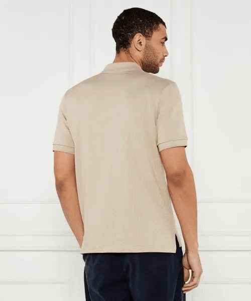 BOSS Polo shirt with seersucker structure