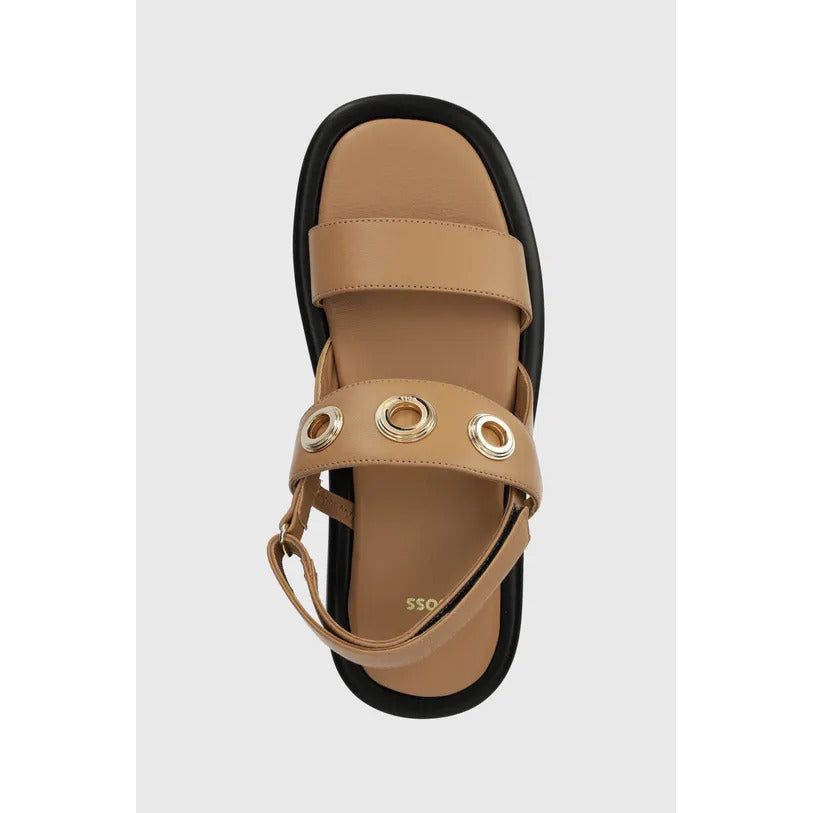 BOSS SCARLET LEATHER SANDALS - Yooto