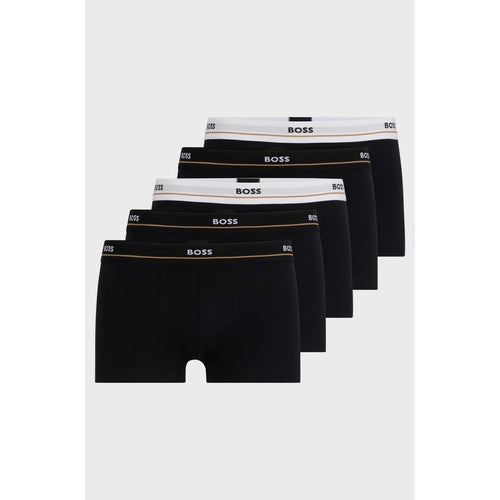 Load image into Gallery viewer, BOSS FIVE-PACK OF STRETCH-COTTON TRUNKS WITH LOGO WAISTBANDS
