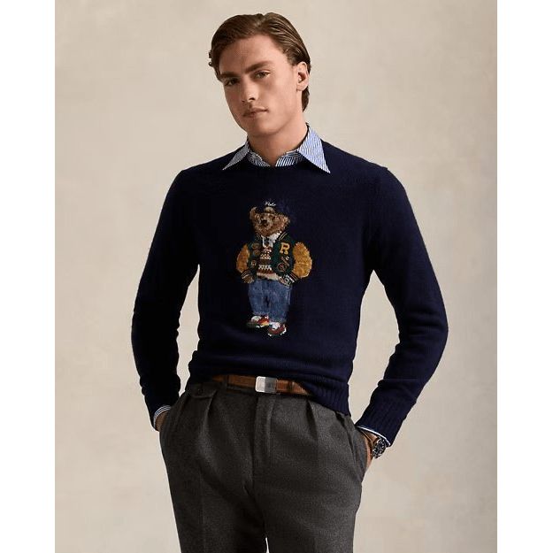 RALPH LAUREN Polo Bear Wool-Cashmere Jumper