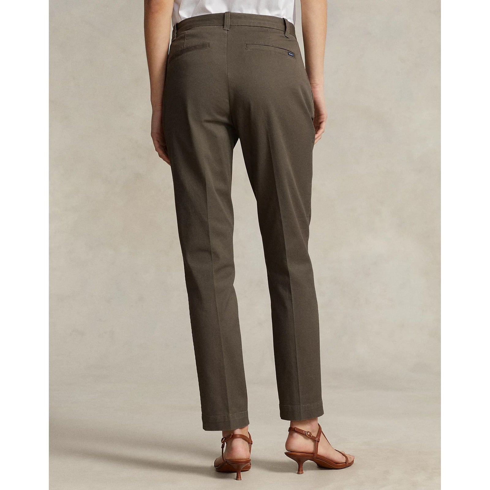 RALPH LAUREN Cropped Slim Fit Twill Chino Trouser