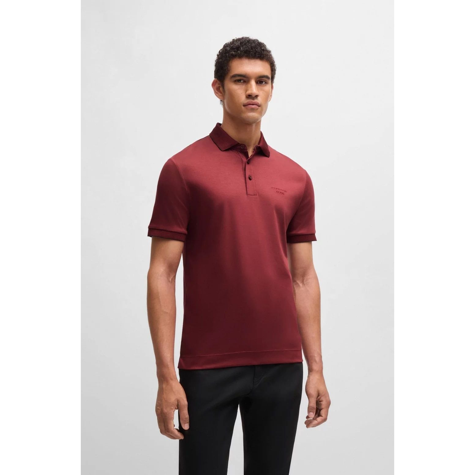 BOSS PORSCHE X BOSS REGULAR-FIT POLO SHIRT IN MERCERISED COTTON