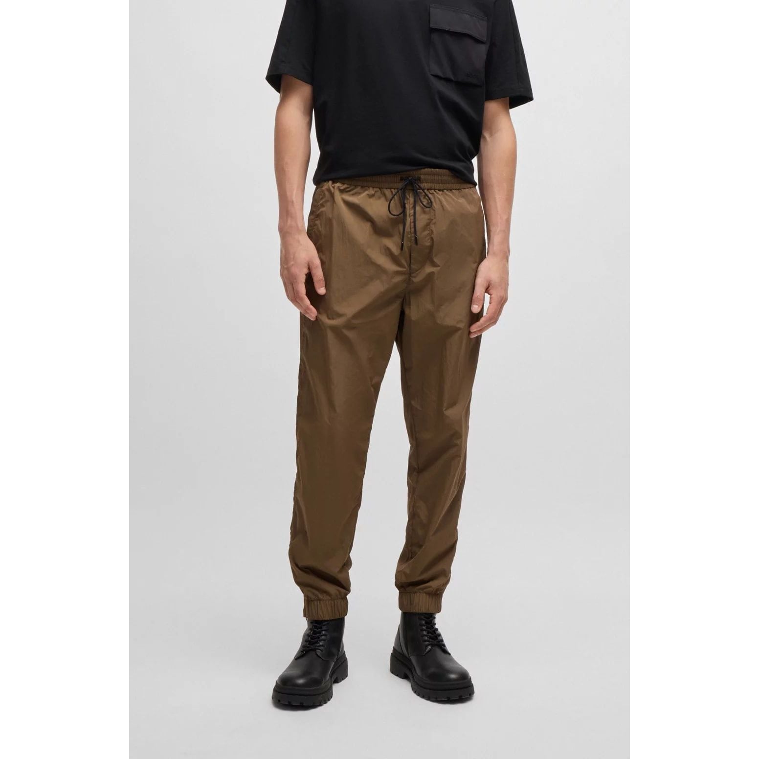 BOSS RELAXED-FIT TROUSERS IN LIGHTWEIGHT WATER-REPELLENT FABRIC