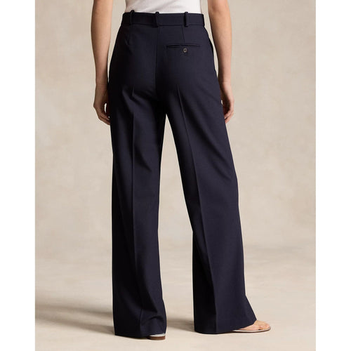 Load image into Gallery viewer, RALPH LAUREN Stretch Wool Faille Wide-Leg Trouser
