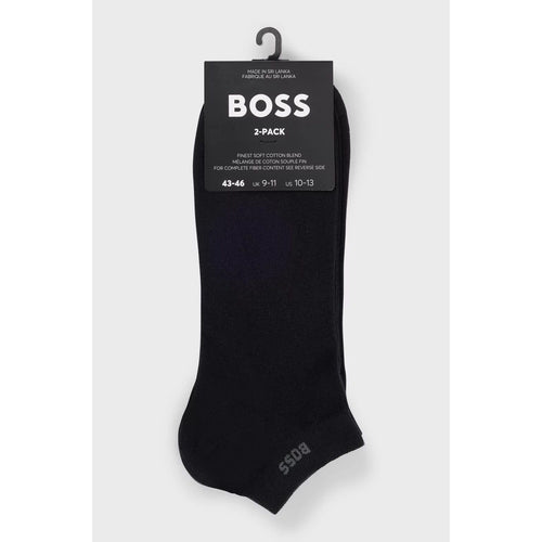 Load image into Gallery viewer, BOSS TWO-PACK OF ANKLE-LENGTH SOCKS IN STRETCH FABRIC
