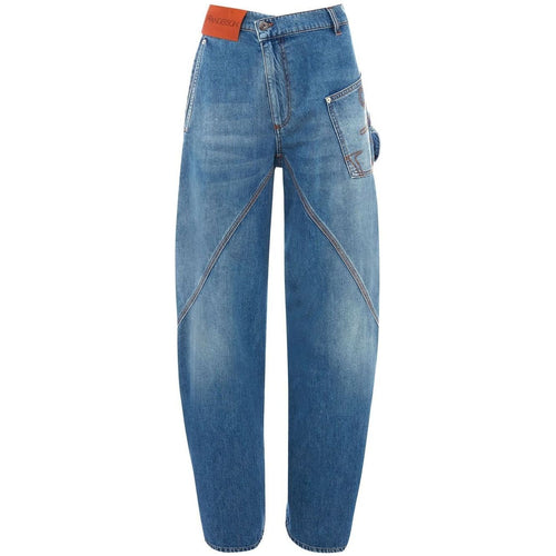 Load image into Gallery viewer, JW Anderson twisted workwear wide-leg jeans
