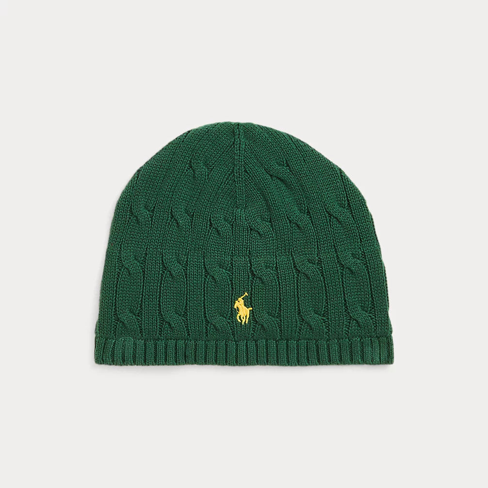 RALPH LAUREN Cable-Knit Cotton Hat