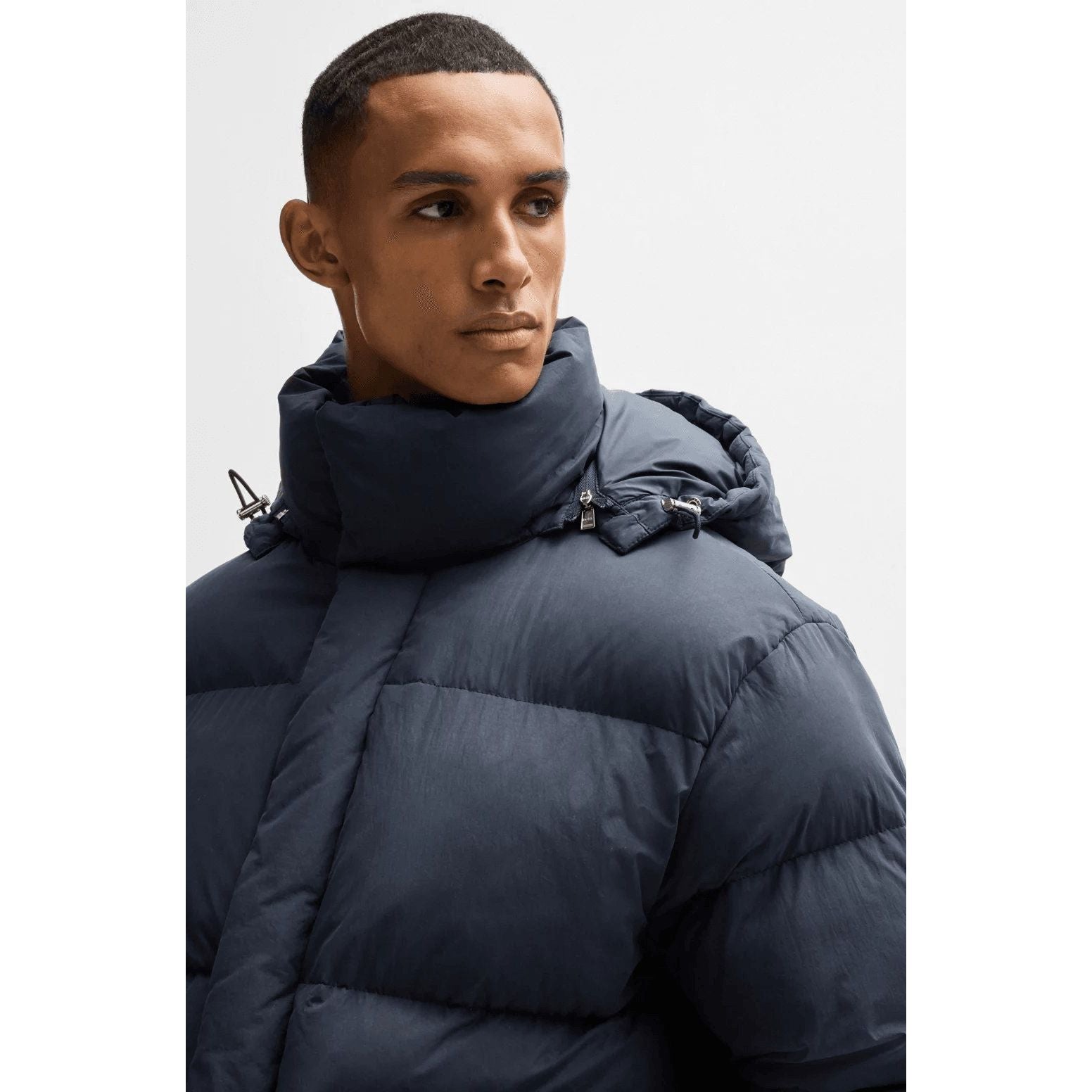 BOSS WATER-REPELLENT PUFFER JACKET WITH DOUBLE B MONOGRAM