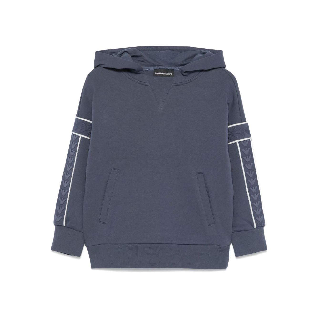 EMPORIO ARMANI embossed-logo hoodie