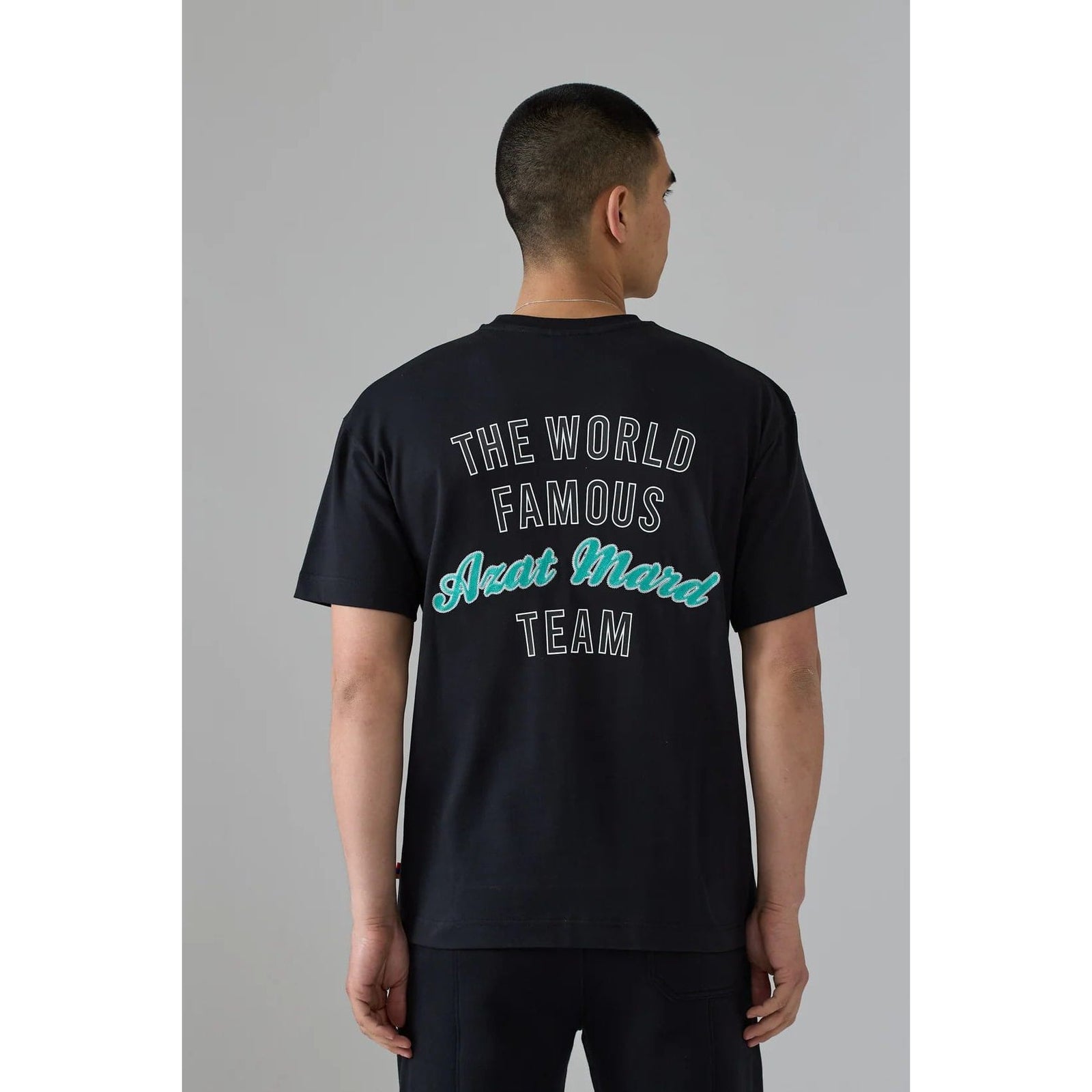 AZAT MARD WORLD FAMOUS AZAT MARD TEAM BLACK T-SHIRT